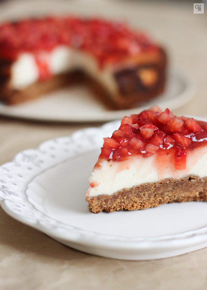 Tarta de queso y frutas