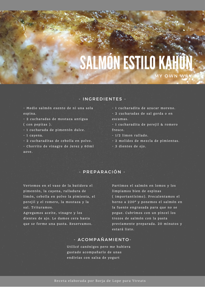 salmón estilo Kahún