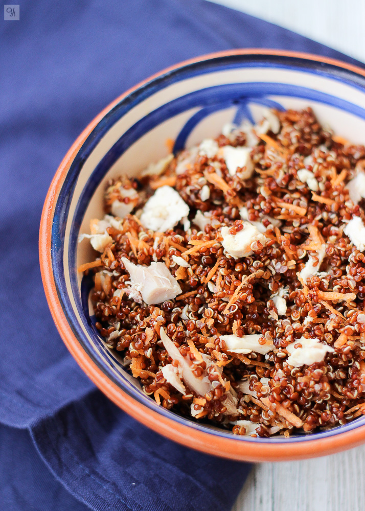 Ensalada de quinoa roja