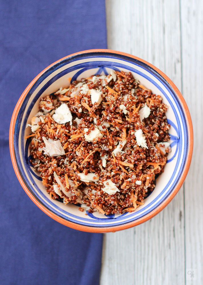 Quinoa roja y pollo1