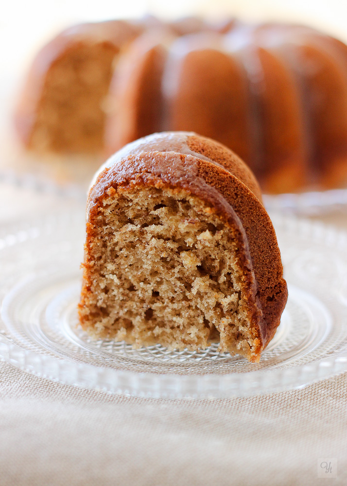 Bundt plátano jengibre canela