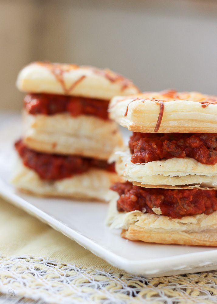 Receta de lasaña de hojaldre y boloñesa