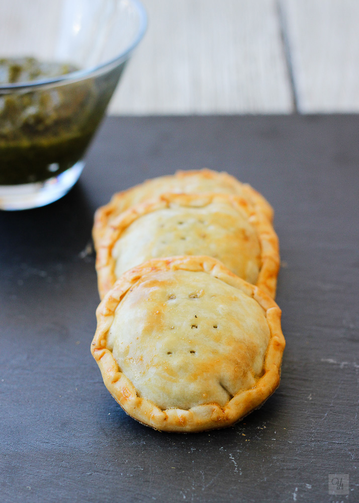 empanadillas lentejas y pesto