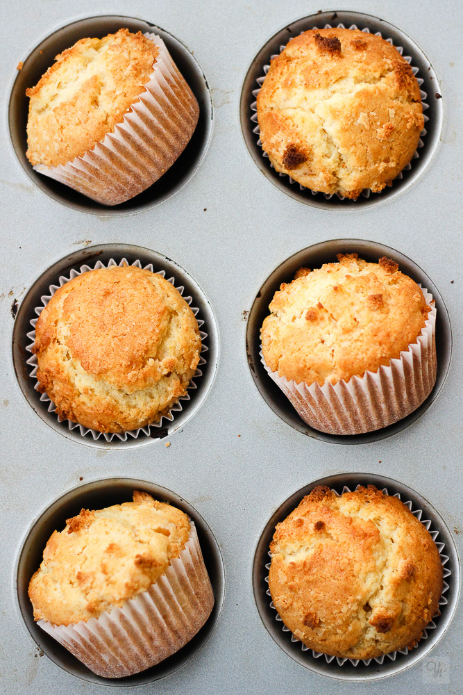 Muffins de mazapán y naranja