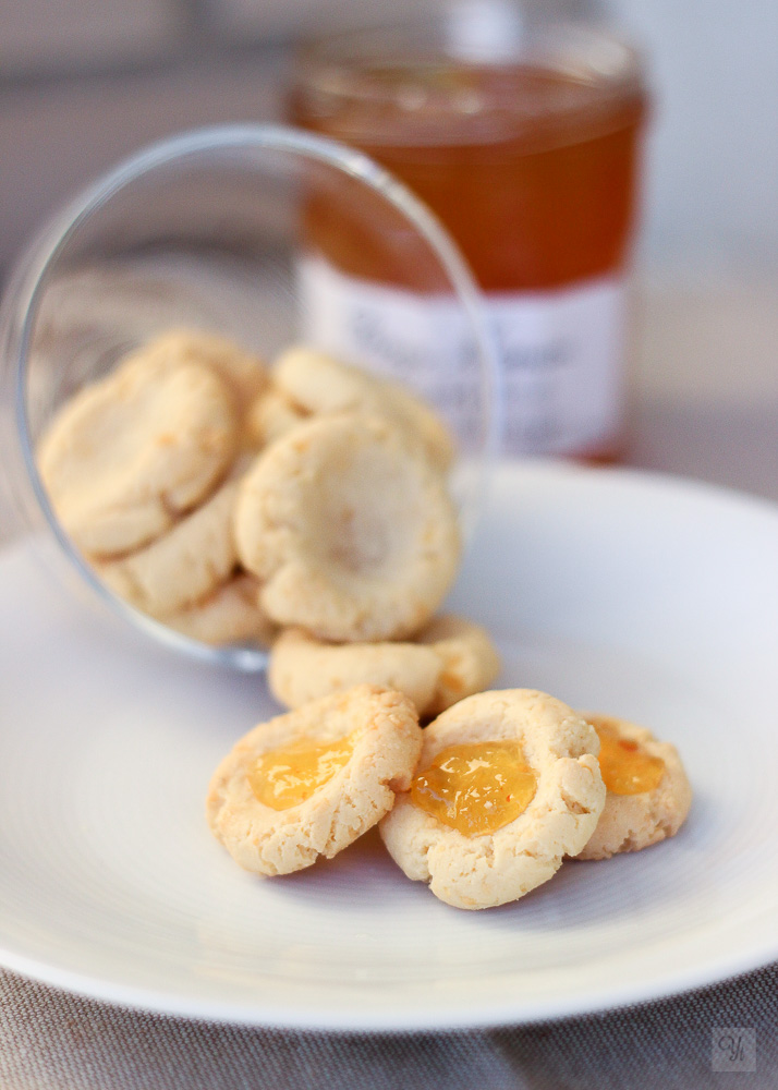 Thumbprints saladas con mermelada de naranja