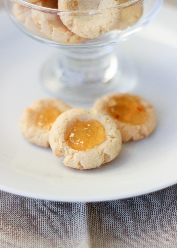 Thumbprints saladas con mermelada de naranja