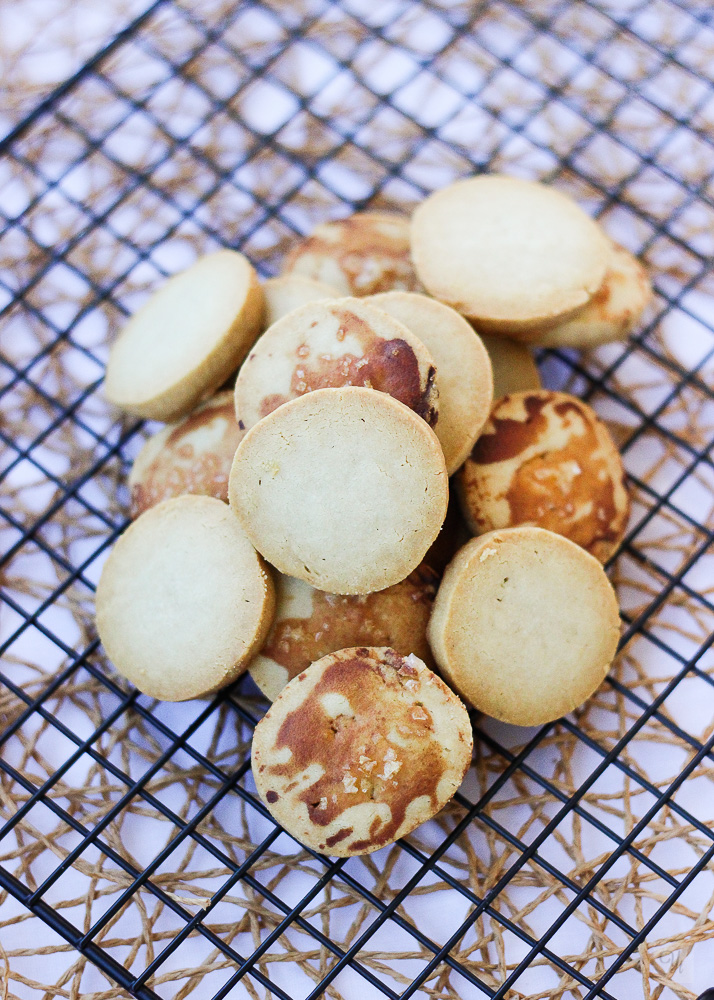 Galletas mantequilla y Gorgonzola con miel