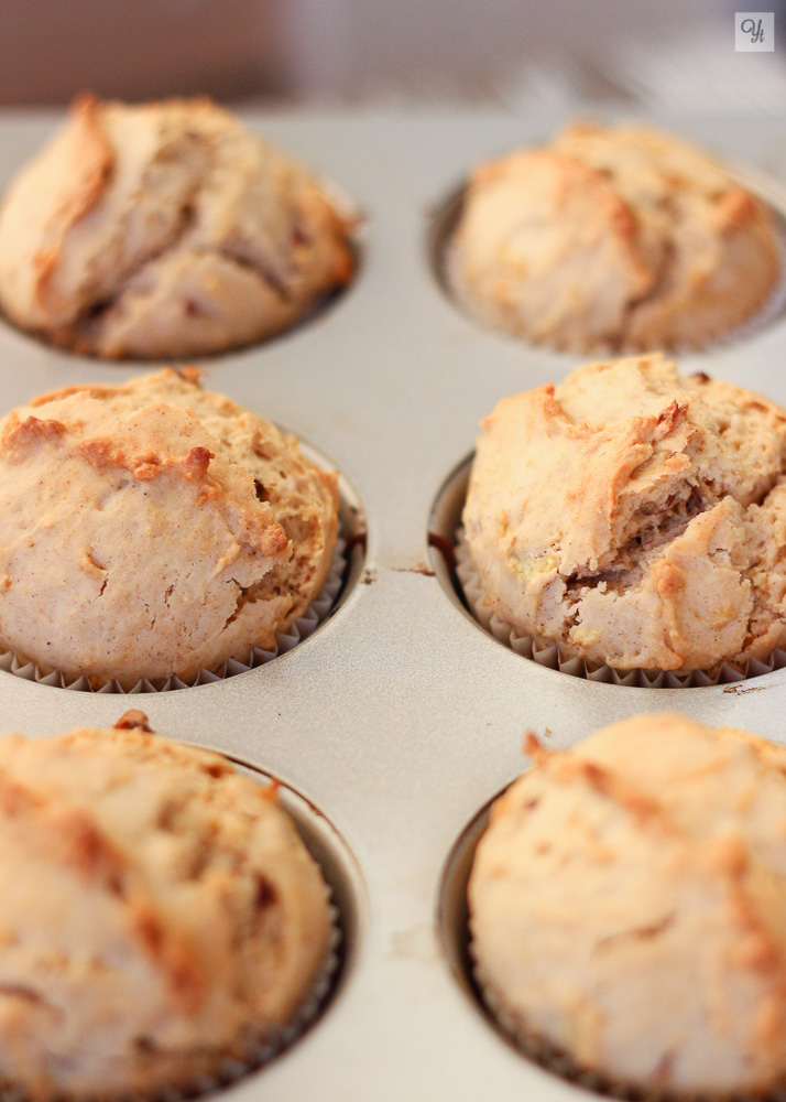 Muffins de manzana 