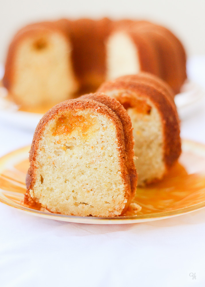 Bundt de mermelada de naranja