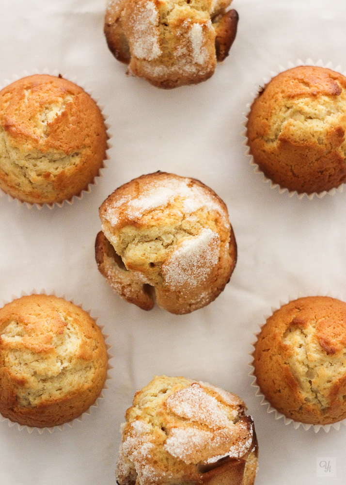 Magdalenas de nata y limón