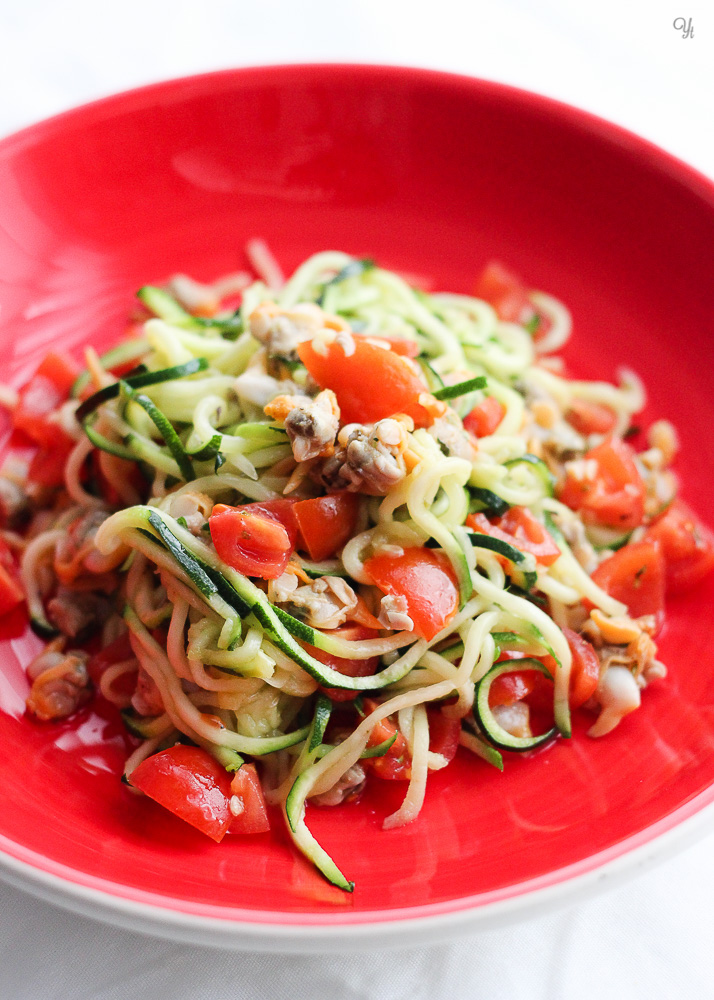 Ensalada de calabacín y berberechos