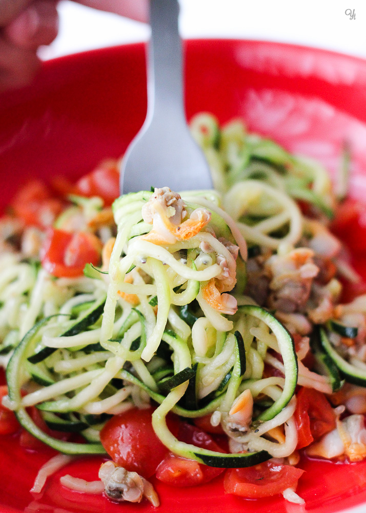 Ensalada de calabacín y berberechos 