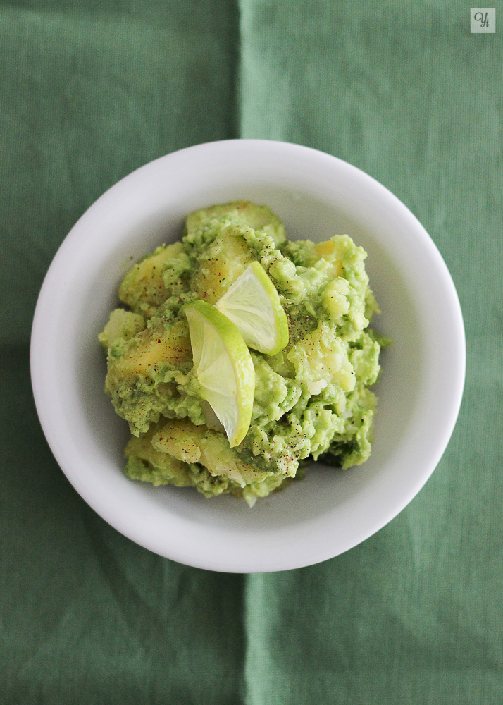 Ensalada de patata y aguacate