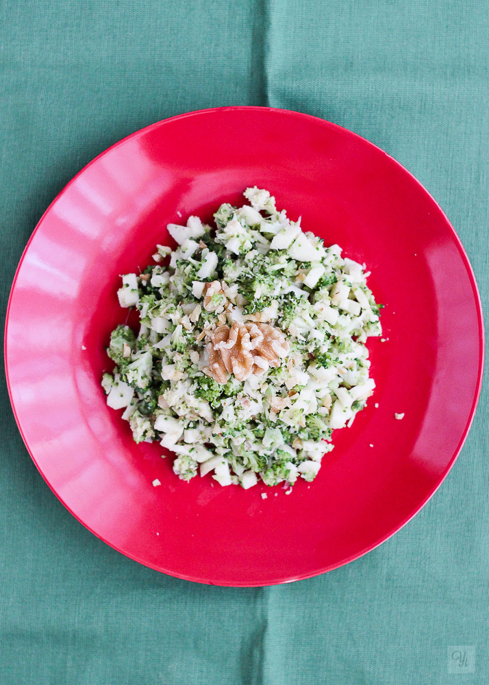 Ensalada de brócoli y manzana