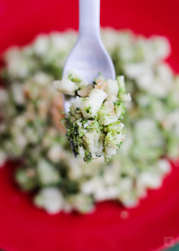 Ensalada de brócoli y manzana