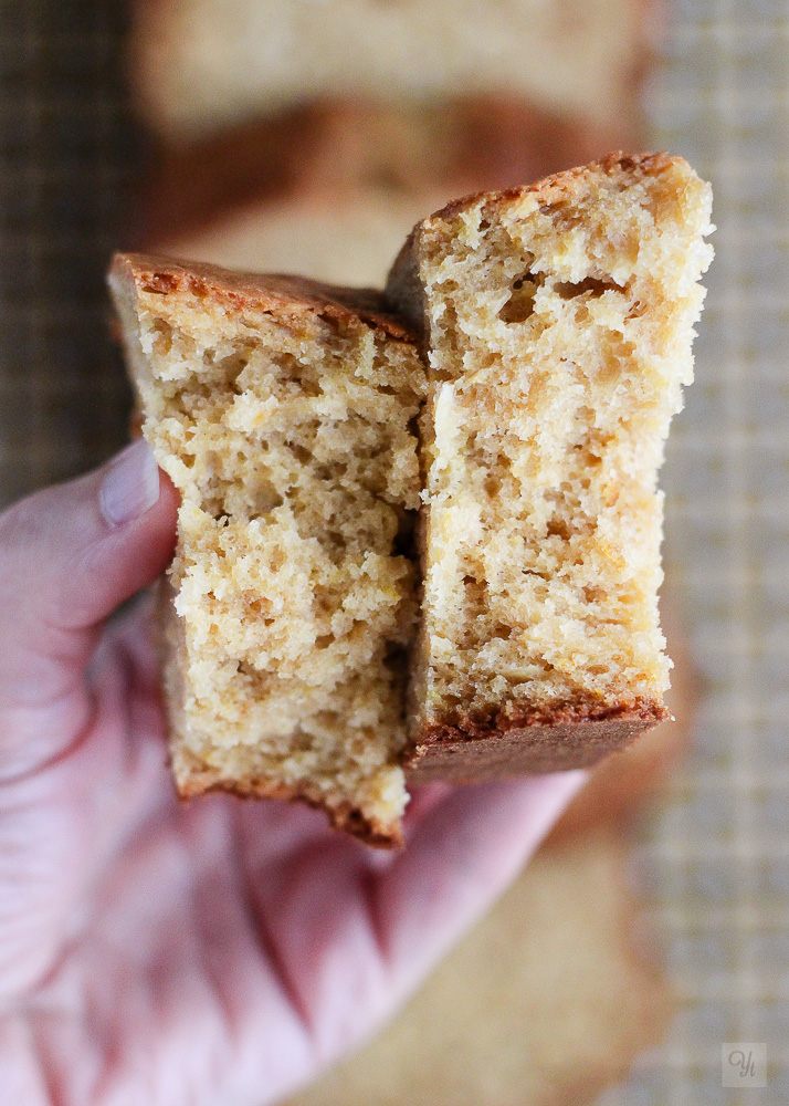 Bizcocho de manzana, naranja y avena